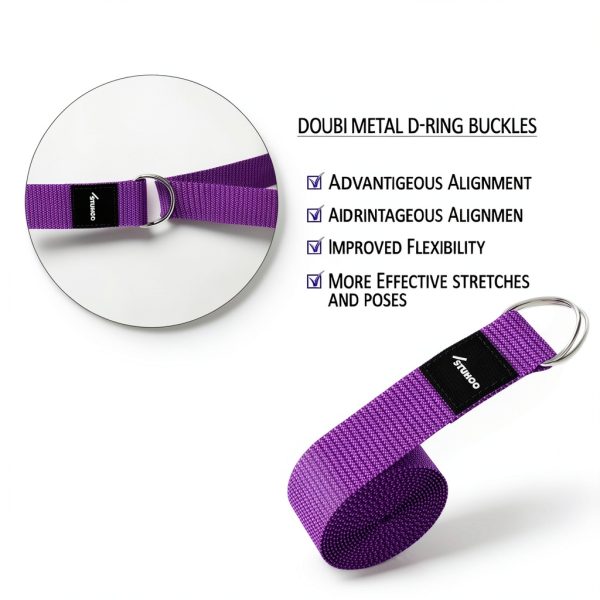 STUHOO Yoga Blocks Purple EVA Foam Sports Outdoors-2