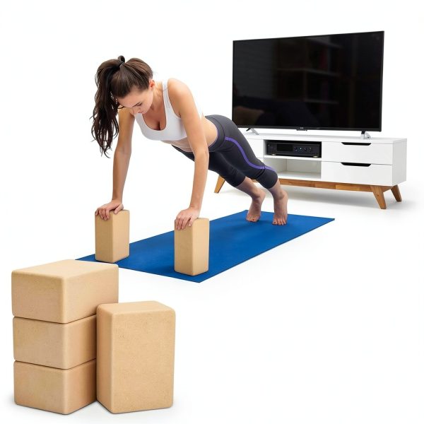 Cork Yoga Blocks Leitee Wide Support Yoga Block-2