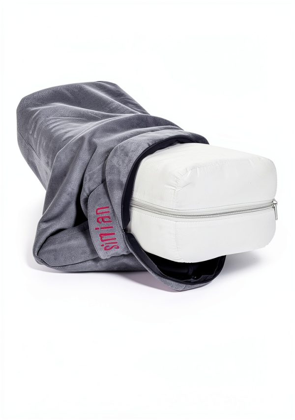 SIMIAN Yoga Bolster Dark Grey Rectangular Foam-4