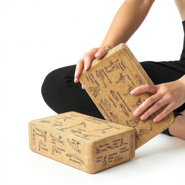 Halloscume Cork Yoga Blocks Set of 2-5