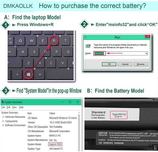 Dell M5Y1K Laptop Battery Replacement-7