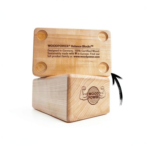 Yoga Balance Block WoodPower Portable Wood-4
