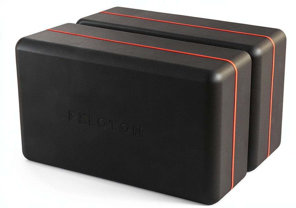 Peloton yoga blocks in use