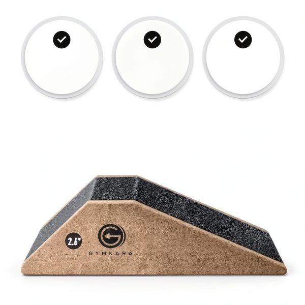 Gymkara Squat Wedge Cork Blocks Elevate Heels-3