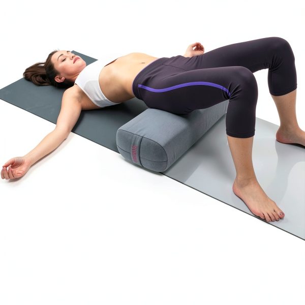 SIMIAN Yoga Bolster Dark Grey Rectangular Foam-6