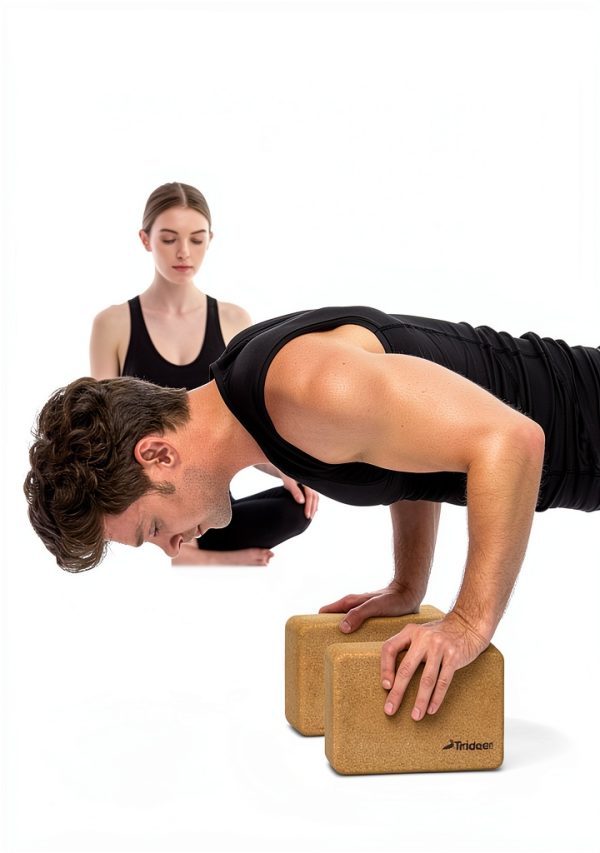 Cork Yoga Blocks Trideer Durable Support for Yogis-2