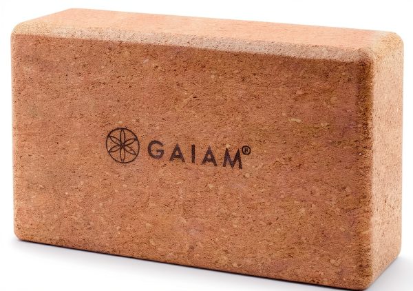 Cork Yoga Brick Gaiam Yoga Block Eco Friendly Grip-0